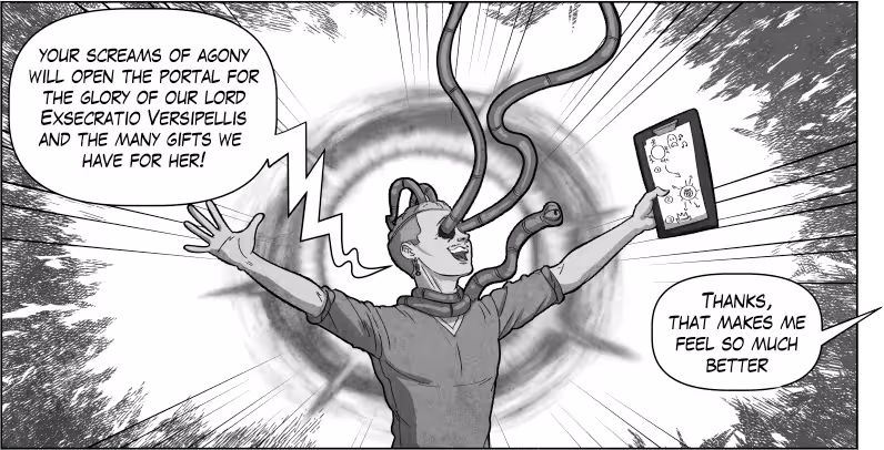 You screams of agony will open the portal